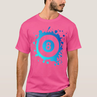 Pool Billiards Player Eight Ball Simple Pool T Shirt