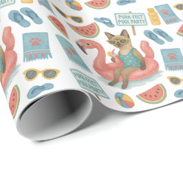 Pool Födelsedagsfest för kattälskare Presentpapper