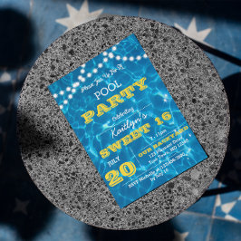 Pool Lights Citrus Allsångs Inbjudan