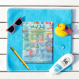 Pool Party 4:e Juli Bingo spelkort Julkort