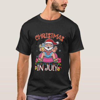 Pool Py Santa In July T Shirt