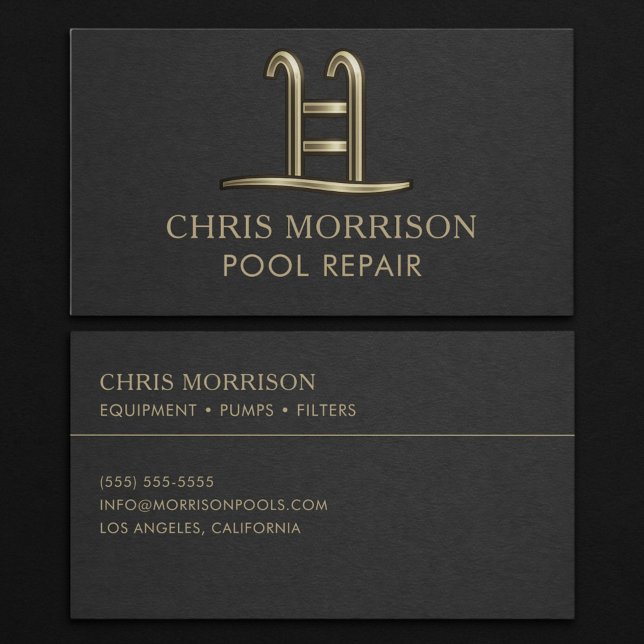 Pool Repair Business Card Visitkort (Skapare uppladdad)