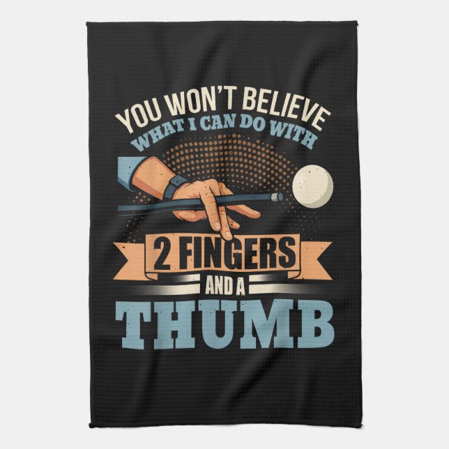 Pool Roliga Biljard Kökshandduk (Vertikal)