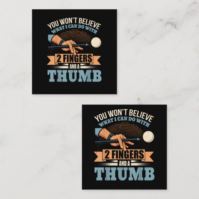 Pool Rollig Biljard Tilläggskort (Fram/baksida)