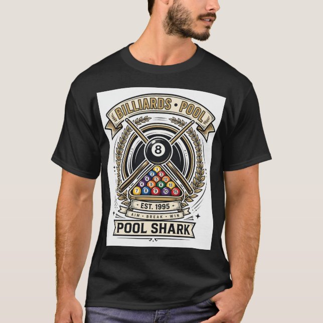Pool Shark — Sikt Bryt Vinn T Shirt (Framsida)