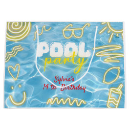 Pool sommar neon vibbar födelsedagsfest
