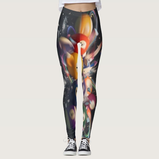 Poolbollstil Leggings (Framsida)