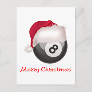 PoolChick God jul Santaball Helg Vykort