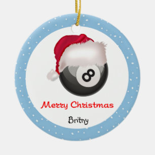 PoolChick God jul Santaball Personalize Julgransprydnad Keramik