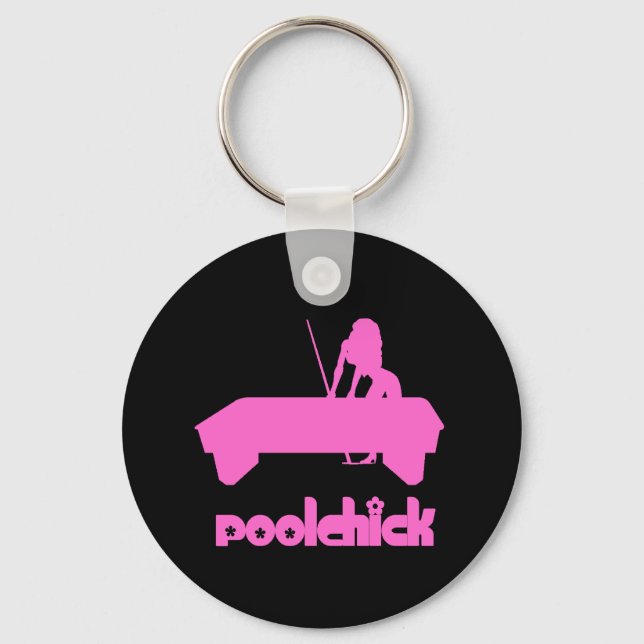 PoolChick-Logotyp Nyckelring (Framsida)