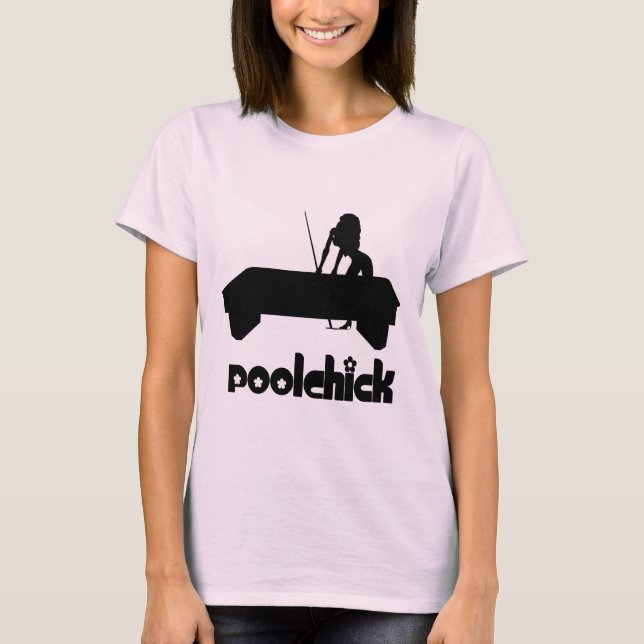 PoolChick-Logotyp T-shirt (Framsida)