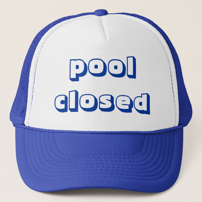 poolclosed truckerkeps (Framsida)