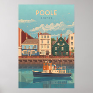 Poole Dorset Sjukhus Resa Affisch