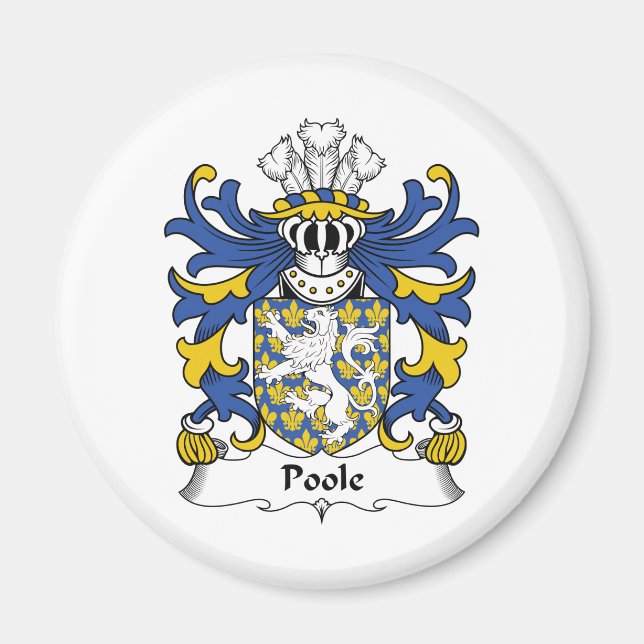 Poole Family Crest Magnet (Framsidan)