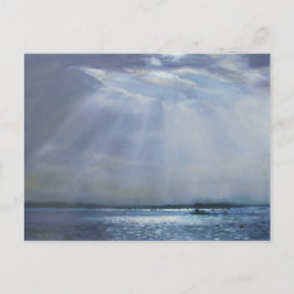 Poole Harbour Oljemålning Postcard Vykort