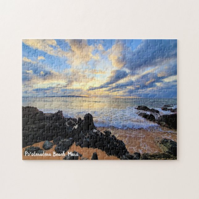 Po'olenalena Beach Maui Hawaii Pussel (Horisontell)