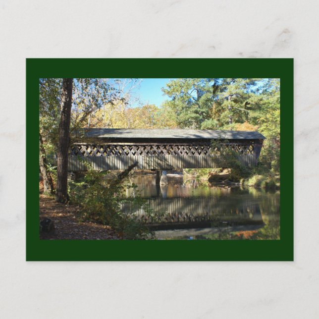 Pooles Mill Bridge och Reflection Vykort (Framsida)