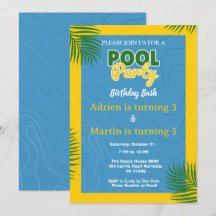 Poolparty födelsedagsfest