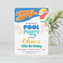 Poolparty-inbjudan Inbjudningar