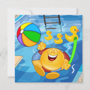 Poolparty Inbjudningar