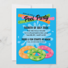 Poolparty-inbjudningar Inbjudningar