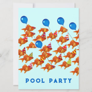 Poolparty-inbjudningar Inbjudningar