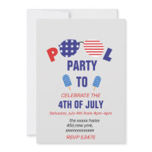 Poolparty på den 4 juli