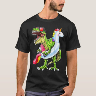 Poolparty Rex Dinosaur Enhörning Flotte Sommar 1 T Shirt