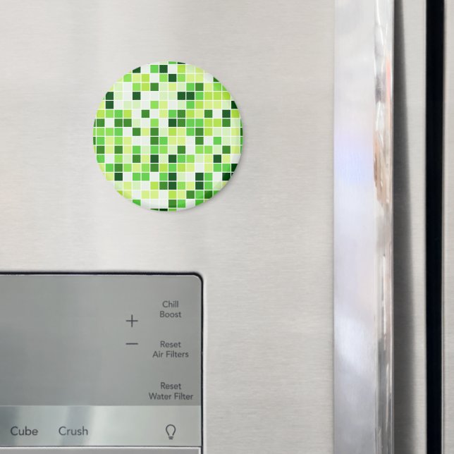 Poolplattor, gröna mosaikplattor, geometriskt möns magnet (In Situ (Fridge))