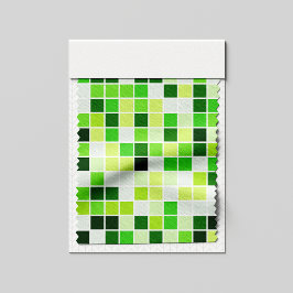 Poolplattor, gröna mosaikplattor, geometriskt möns tyg