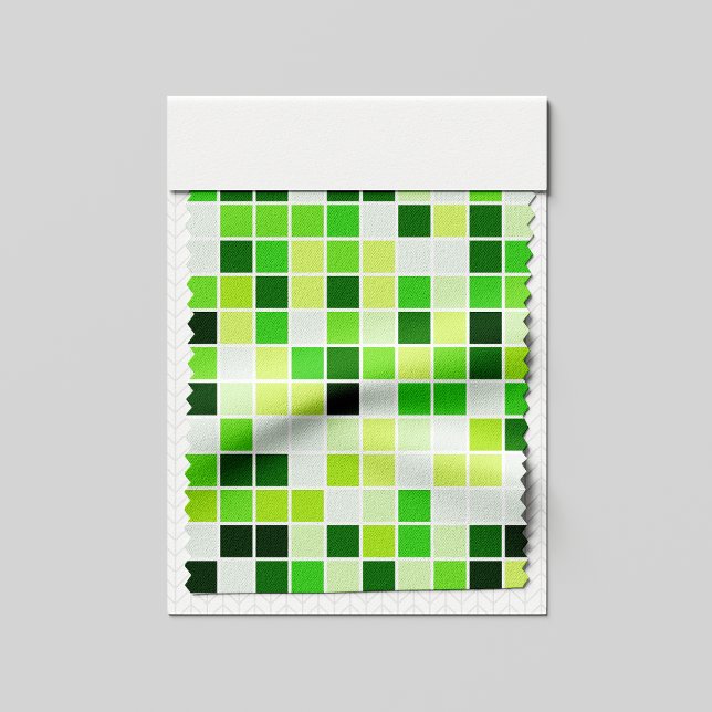 Poolplattor, gröna mosaikplattor, geometriskt möns tyg (Skapare uppladdad)