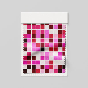Poolplattor, rosa mosaikplattor, geometriskt mönst tyg