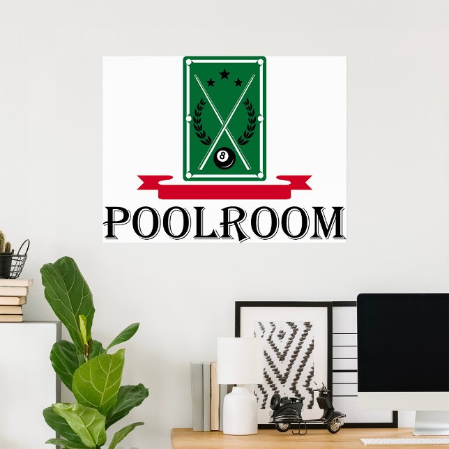 Poolroom Billiards Classic 8 Ball Poster (Skapare uppladdad)
