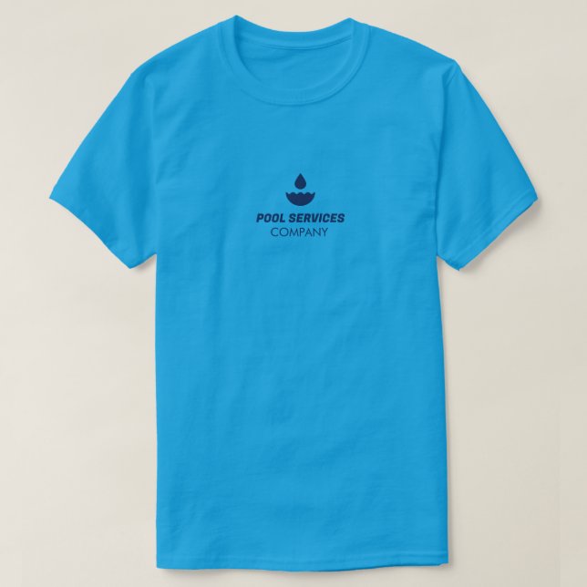Poolservicföretag T-shirt (Design framsida)