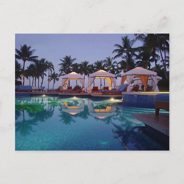 Poolside at Dawn Vykort (Framsida)