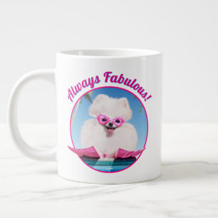 Poolside Hund in Flippers Jumbo Mugg