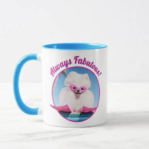 Poolside Hund in Flippers Mugg