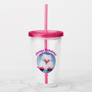 Poolside Hund in Flippers Take Away Mugg