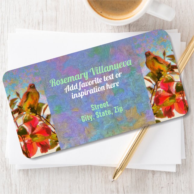 Poolside Singer 2338 Adress Adressetikett (Skapare uppladdad)