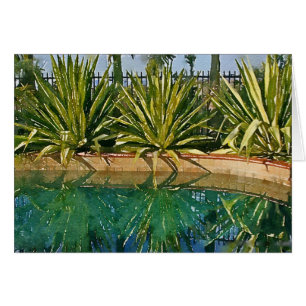 Poolside succulnotes card OBS kort