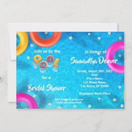 Poolside Summer Möhippa Inbjudningar