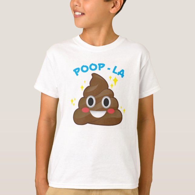 Poop - bajsEmoji för La lycklig T-tröja Tröja (Framsida)