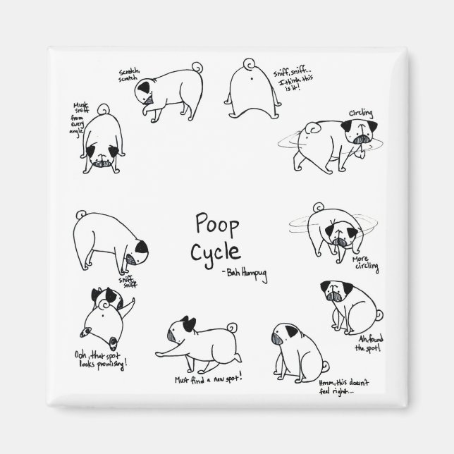 Poop Cycle Magnet (Framsidan)