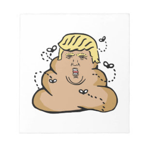 poop donald trump anteckningsblock
