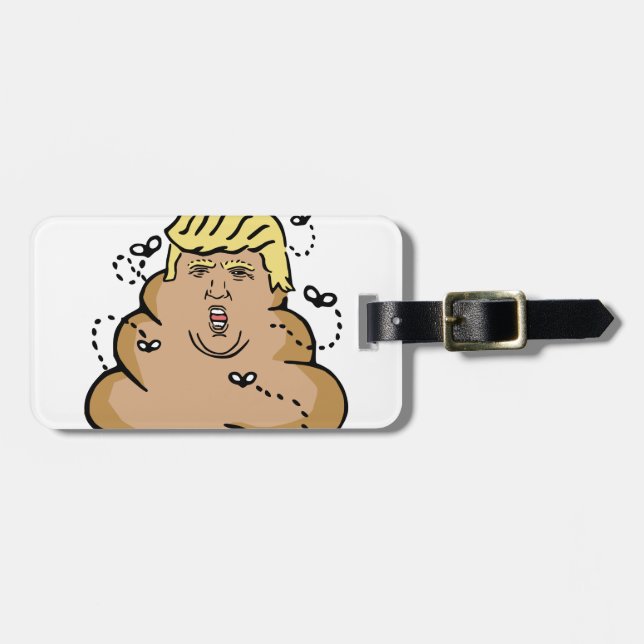 poop donald trump bagagebricka (Horisontell Framsida)