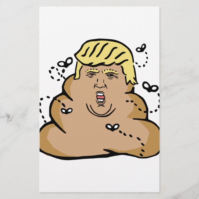 poop donald trump brevpapper (Framsida)