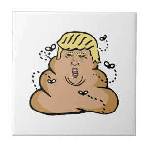poop donald trump kakelplatta