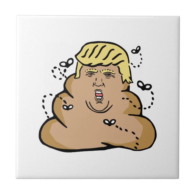 poop donald trump kakelplatta (Framsidan)