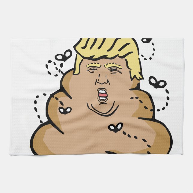 poop donald trump kökshandduk (Horisontell)