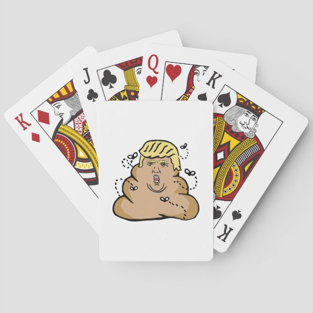 poop donald trump spelkort (Baksidan)